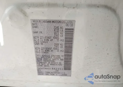 2018 Nissan Rogue Sv из США, поврежденный, VIN 5N1AT2MV6JC842351